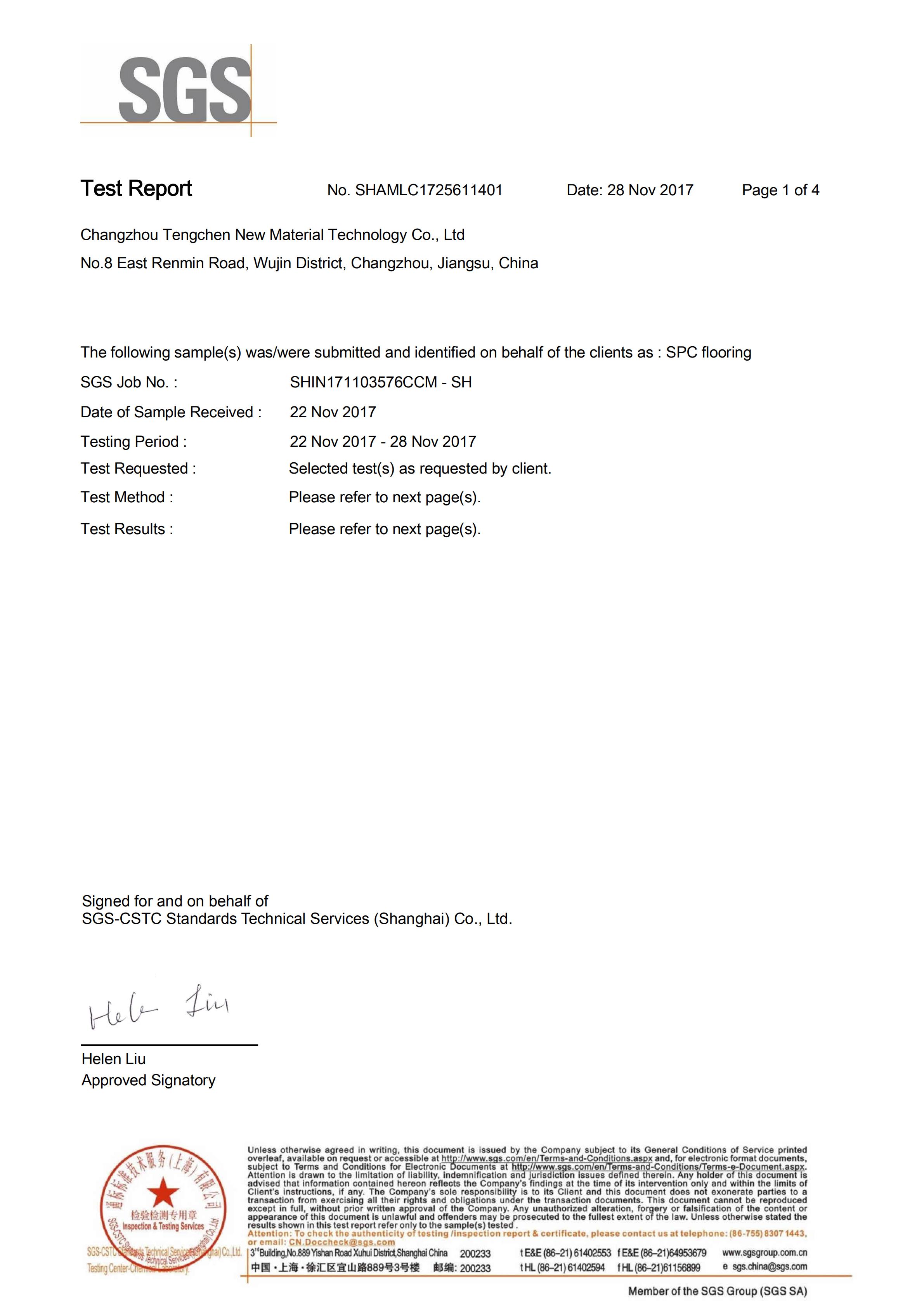 SGS report